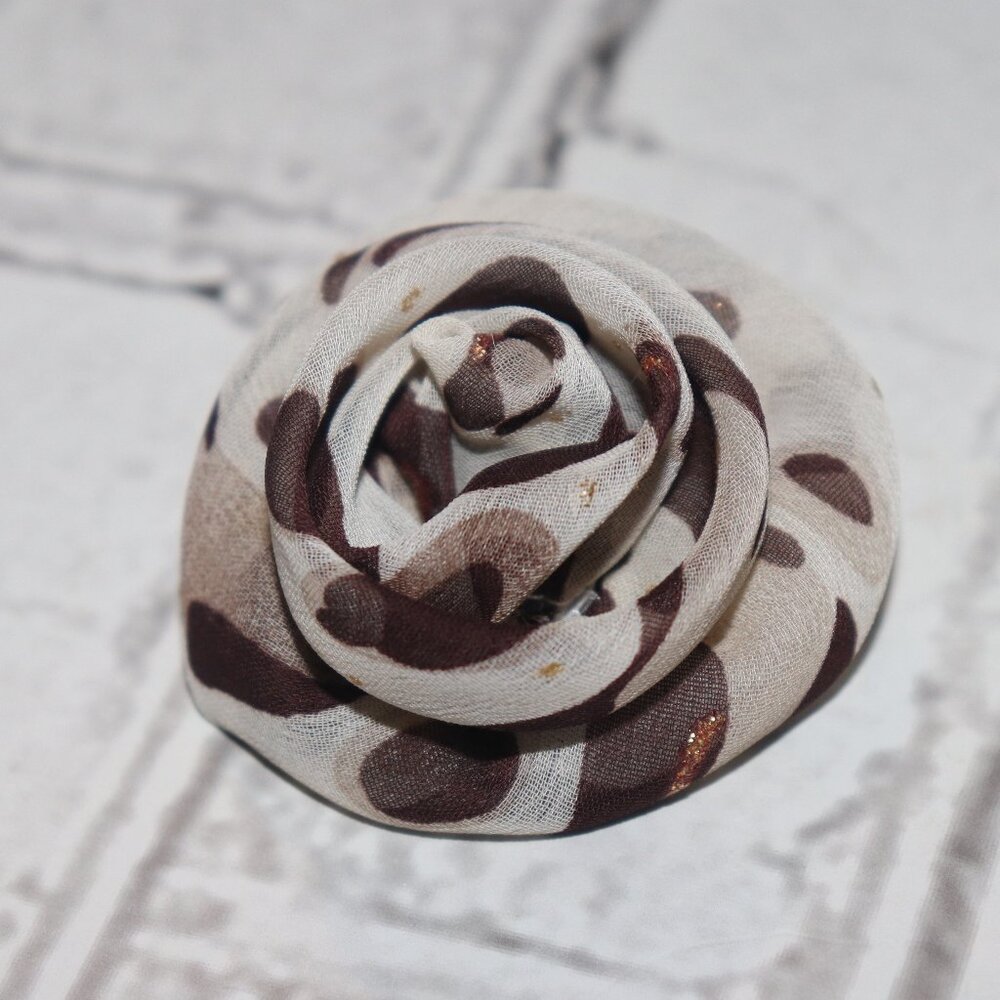 Beautiful animal print flower hair clip 2"